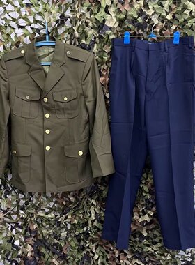 保真原品老空款夏季87凡立丁常服老干部西装收藏纪念怀旧影视拍摄