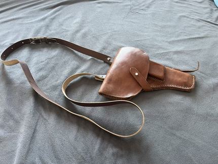 保真库存60年代54式套苏联TT33托卡列夫手仓牛皮套纯皮手木仓套