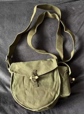 老货原品60年代土56式鼓包苏联RPD通用解放包袋斜挎帆布单肩军挎