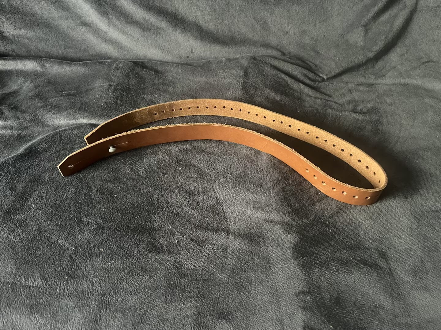 老货70年代跳伞空降乒携具皮条捆绑皮带纯牛皮战术伞包皮带皮条扣