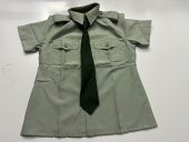 柒常服短袖 正品 保真老货99款 衬衫 老式 正装 送领带 武衙绿色衬衫