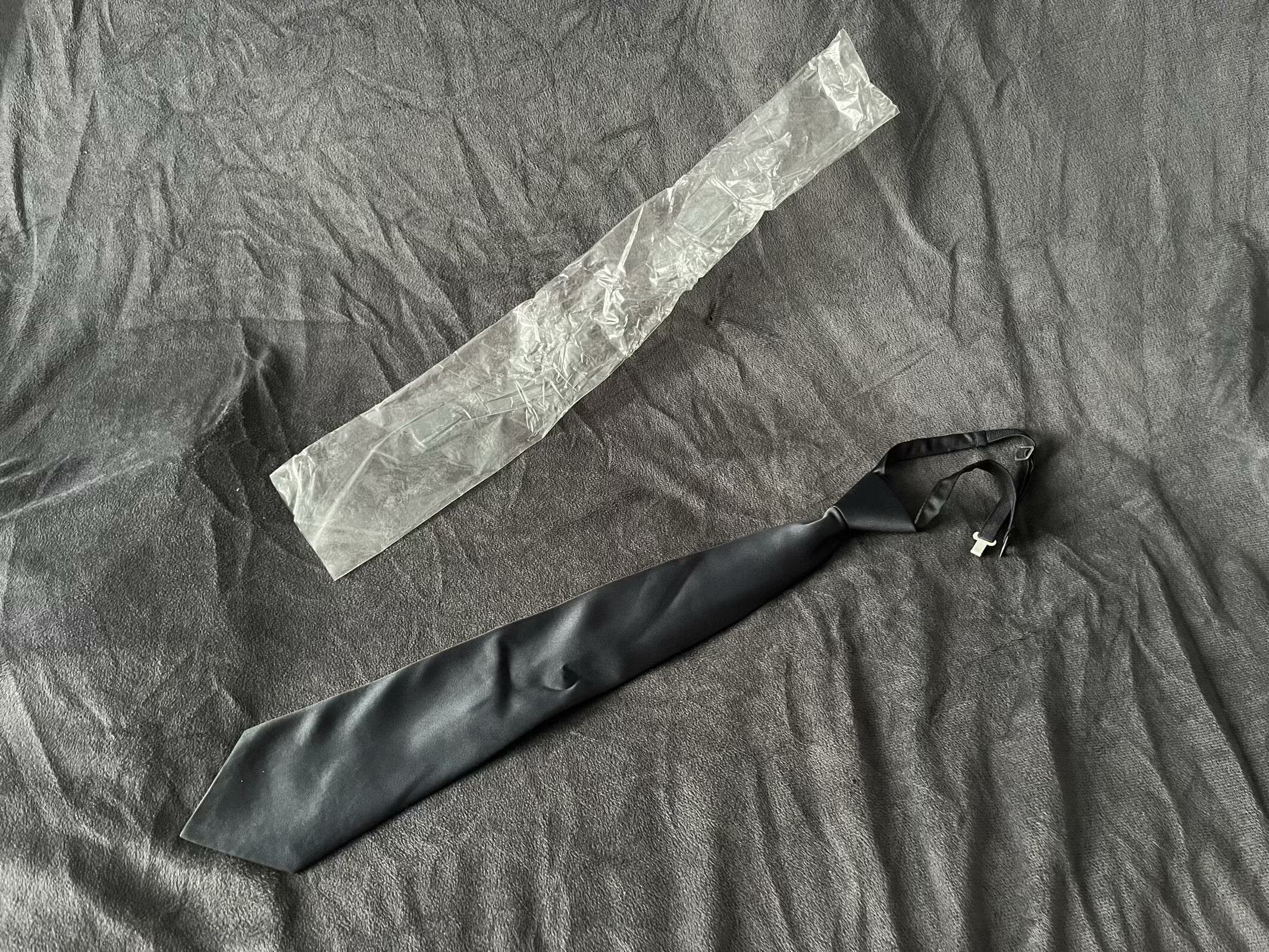 包老蓝黑色91款陆式领带复古男拉链领带正装8.7常服领带西服领带