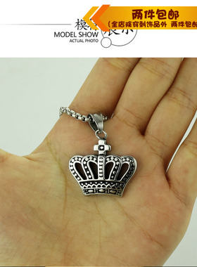 时尚简约项链时尚风钛钢项链吊坠