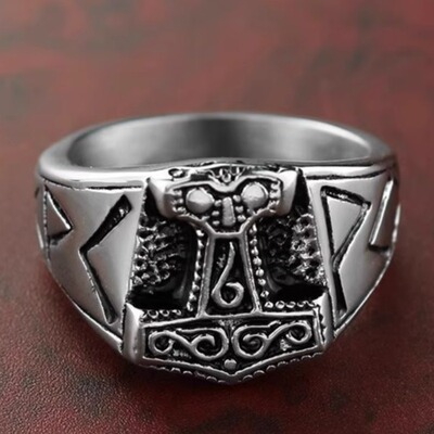 钛钢戒指时尚风钛钢男士戒指