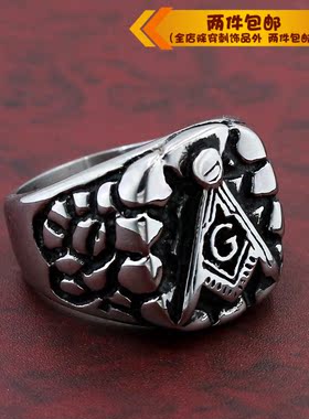 钛钢戒指欧美风钛钢男士戒指