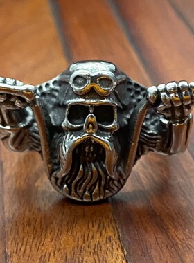 霸气风摩托车钛钢戒指