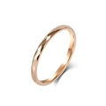 2mm Rose Gold