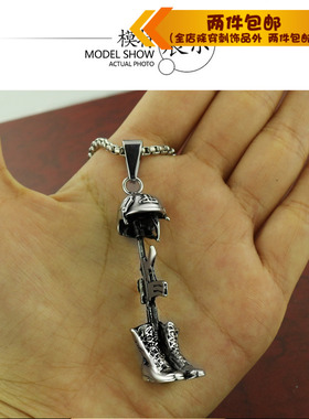 时尚项链时尚风钛钢项链吊坠