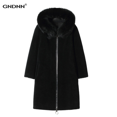 加肥加大码羊剪绒大衣女羊毛皮草复合皮毛一体外套胖妈妈mm200斤