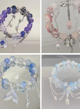 古风复古琉璃手链女童学生