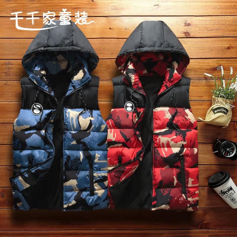 断码清仓儿童羽绒棉马甲秋冬款
