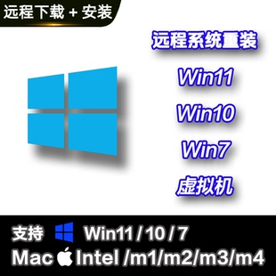 Win10 系统Win11 Win7 电脑系统升级专业版 系统重装 原版 远程安装