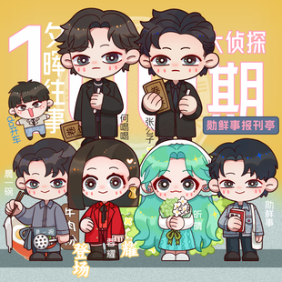 【蘑菇喵】大侦探周边徽章挂件 张若昀何炅魏晨杨蓉吴昕魏大勋