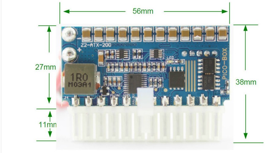 PICO-BOX200W直插电源模块12V