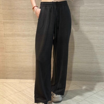 美利奴羊毛速干裤阔腿裤