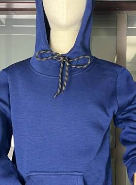 美利奴超细羊毛儿童秋冬加绒厚款运动卫衣连帽新款男女童厚款外套