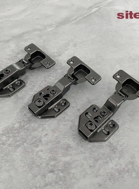 Sitem赛腾35杯薄门阻尼液压缓冲厚门铰链快装脱卸可调卡式黑灰色