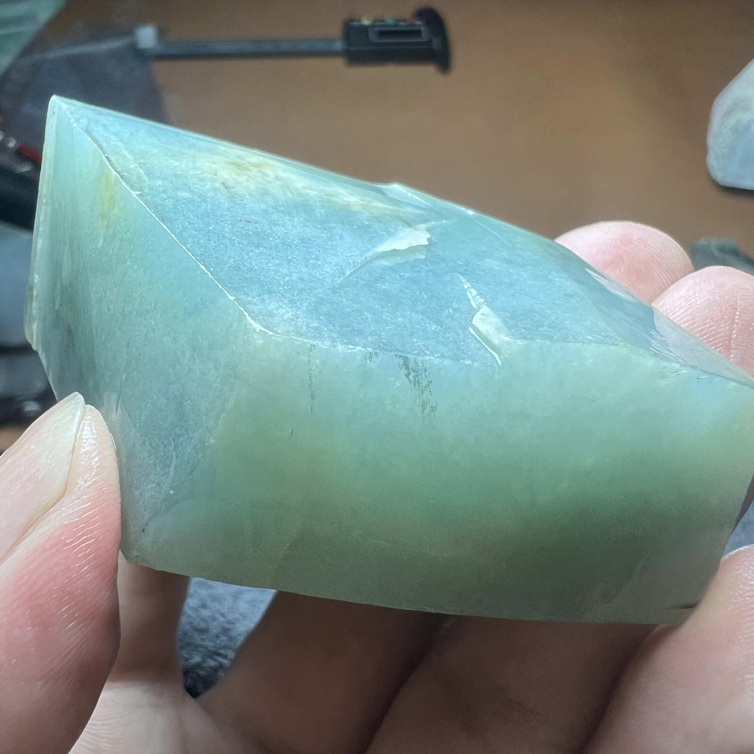 缅甸天然翡翠A货蓝水糯冰种手把件大吊坠招财貔貅人物玉料定制