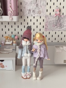 Azone娃衣S M体超可动冬季90羽绒外套Blythe娃衣ob22/24新款套装