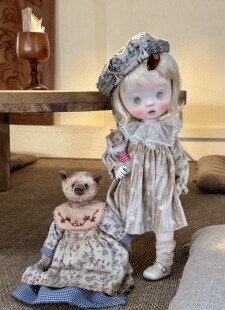 巨婴巨妹少女鱼体娃衣四分娃衣巨嗒嗒丝绒裙胖点体嘎子zsiga小布