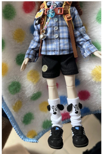 阿巳3.0小狗袜子阿巳2.0妖精体Azone娃衣ob22 24小布接定制12分新