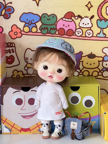 Ahan娃衣bjd小六分小狗袜子大鱼体胖点小布壮点奶包体阿巳3.0/2.0