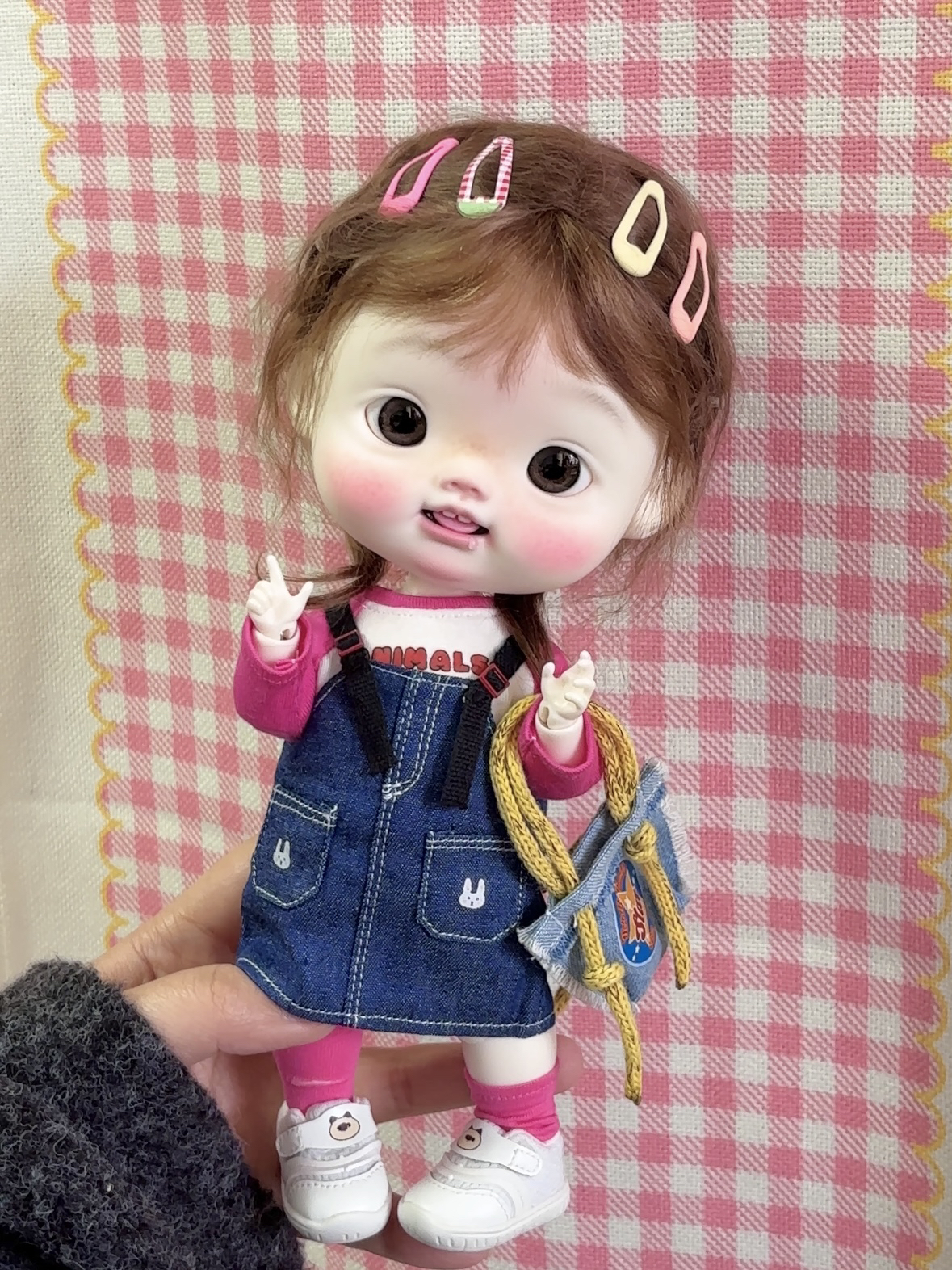 少女鱼壮点体大肉肉背带裙套装胖点奶包胖屁大胖梨Blythe小布娃衣