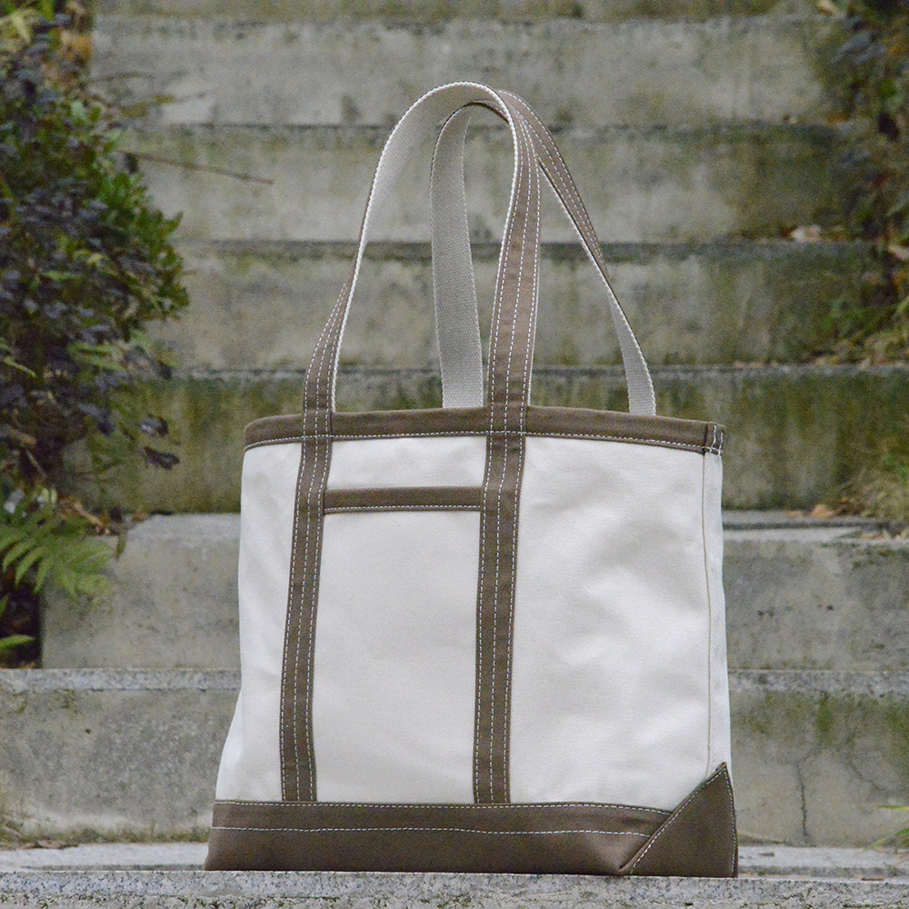 重磅帆布托特tote包白色撞卡其岩棕沙灰色斜背手提uivy原创设计