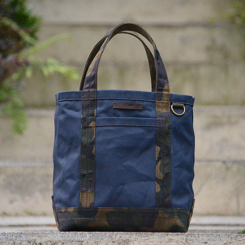 深蓝迷彩tote托特包uivy