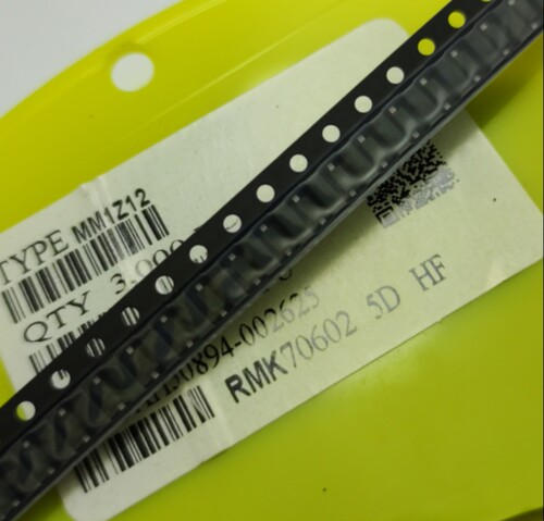 原装进口 MM1Z12  ST SOT-123 印丝5D稳压二极管0.5W12V出售100片
