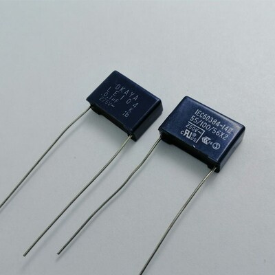 安规电容OKAYA  LE104  0.1UF275V  IEC60384-14II   55/100/56X2