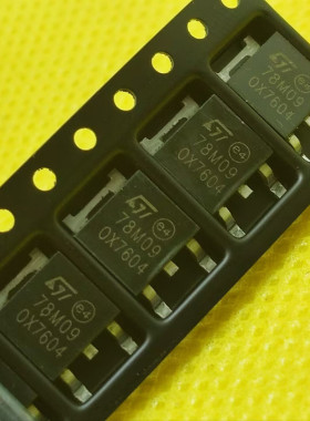 进口L78M09CDT-TR 78M09全新原装 ST(意法半导体) TO-252-2(DPAK)