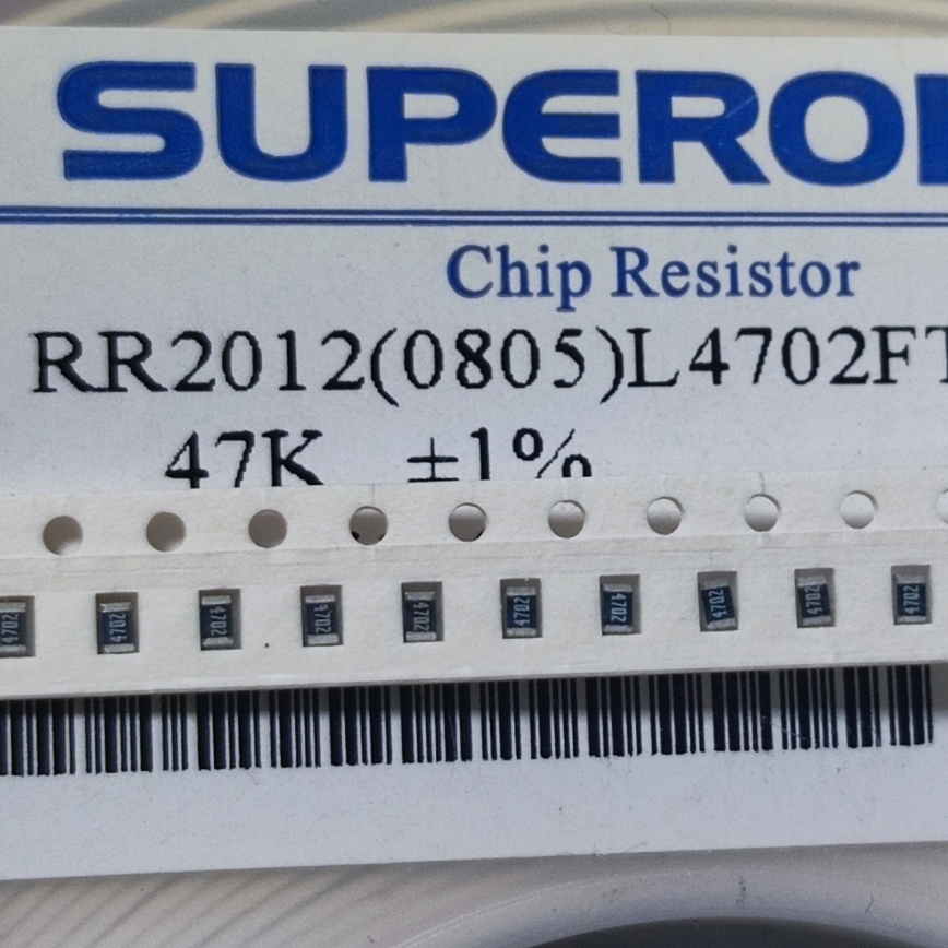 0805贴片电阻器RR2012（0805）L4702FT 47K 精度1%（出售100片）