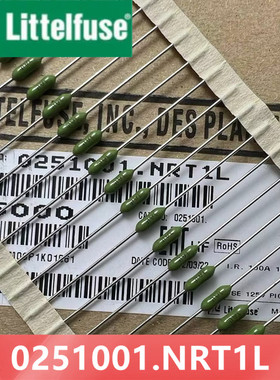 进口0251001.NRT1L原装力特FUSE 绿色电阻式保险丝125V 1A LF 1A