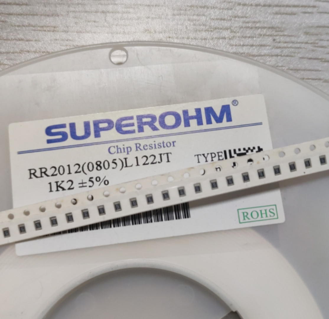 贴片电阻 RR2012(0805)L122JT 1.2K 1K2精度5%（出售100片）