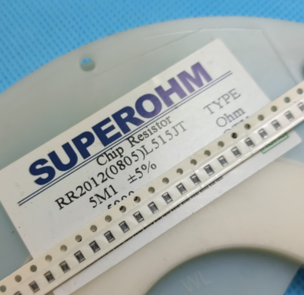 贴片电阻RR2012(0805)L515JT 0805 5.1M 5M1精度5% （出售100片）