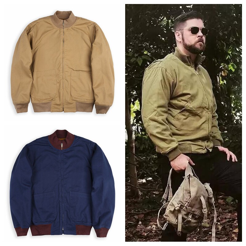 欧美Vintage复古Tanker Jacket狂怒坦克服男战地夹克休闲立领外套