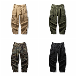 MOD宽松收脚多袋长裤 欧美Vintage复古摩托机车骑行裤 M64 裤 男工装