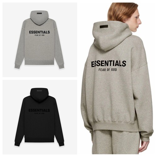 原厂ESSENTIALS字母LOGO连帽卫衣