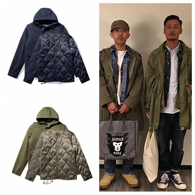 欧美Vintage复古M51中长款大衣鱼尾风衣男休闲可拆内胆冲锋衣棉服