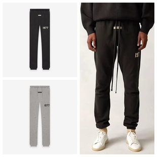 过验ESSENTIALS高街1977加绒22SS束脚卫裤男女FOG复线宽松休闲裤