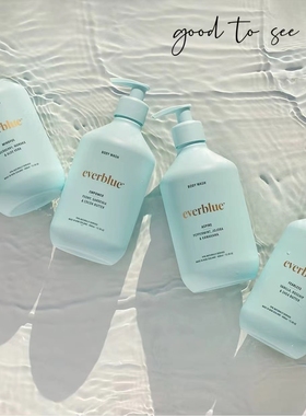 新西兰直邮代购本土everblue天然植物香氛沐浴露400ml清洁保湿