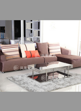 帷特思现代客厅时尚简约布艺沙发2711A