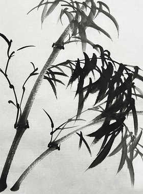 宣纸无款无印手绘新中式国画水墨