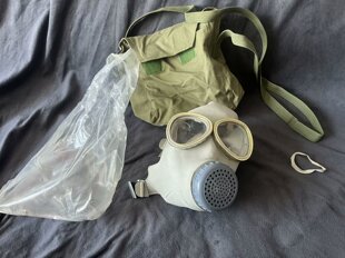 老货正品库存70/80年代65式防毒面具对越自卫还击面罩防沙防尘罩