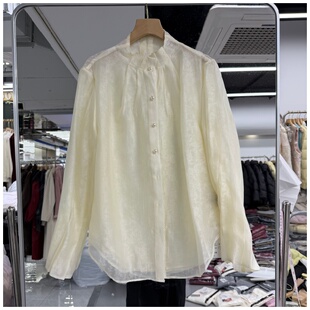 上衣小衫 流行女装 立领百搭显瘦洋气减龄显气质百搭 新款 2026年春装