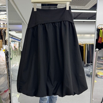 欧洲站2025年秋装新款时尚韩版女装半身裙A摆百搭显瘦洋气减龄潮