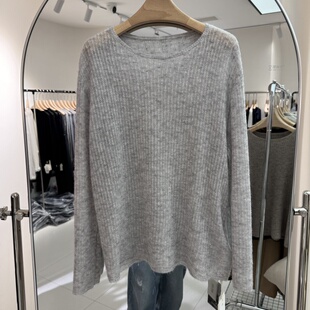 山羊绒毛衣羊毛衫 流行女装 亮晶晶面料慵懒风显气质 新款 2025年秋装