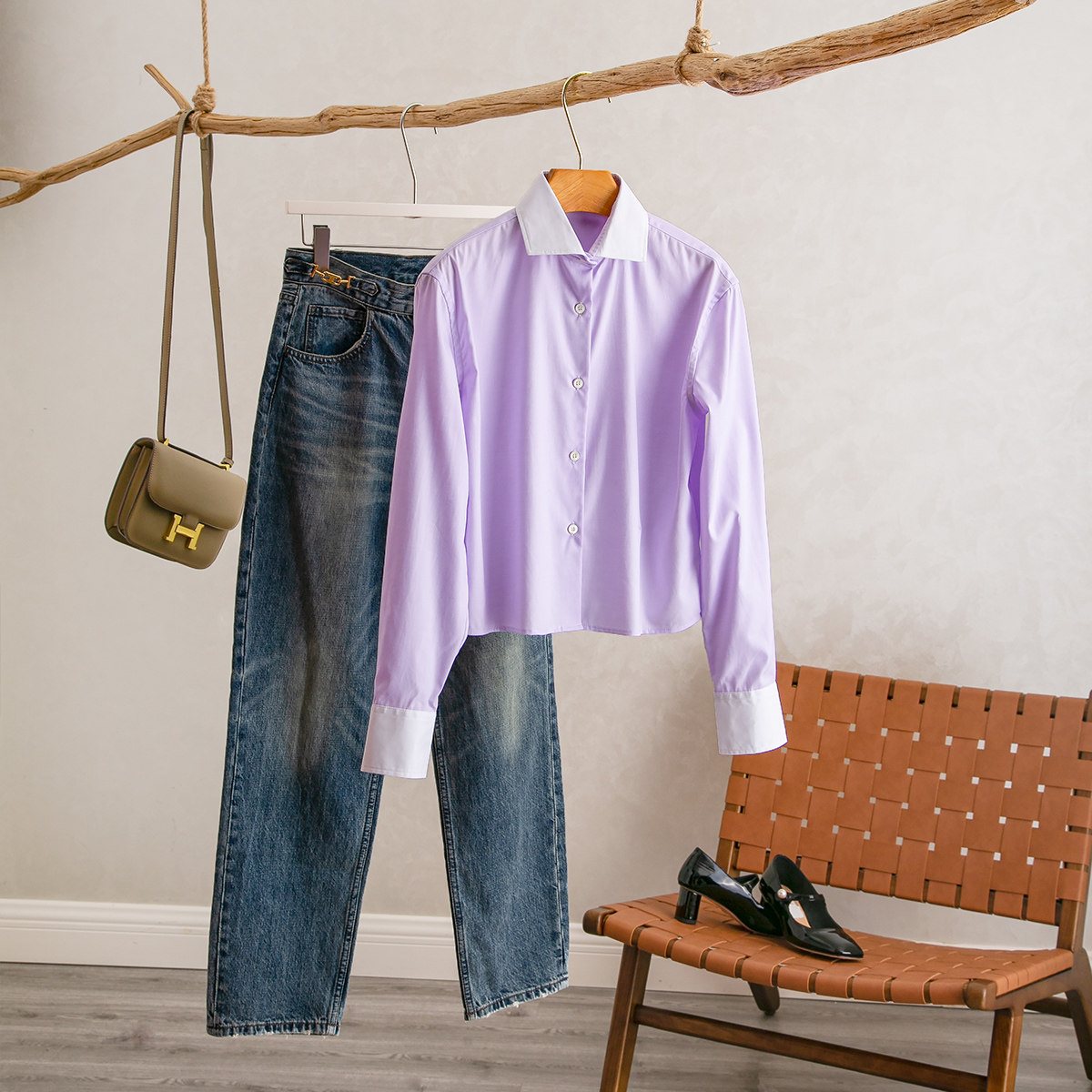 POLO领拼色气质减龄百搭T恤上衣