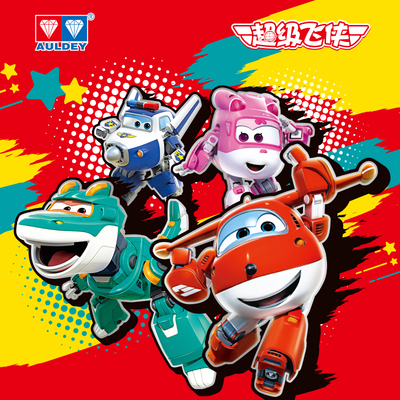 奥玩奥乐超级飞侠乐迪小爱大壮包警长简易变形机器人玩具